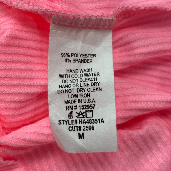 Pink Ribbed Tank Top Medium By Hashtag Launch Boutique - Picture 3 of 7